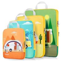 Gonex Compression Packing Cubes Extensible Organizer Bags for Travel Suitcase Organization