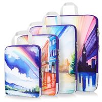 Gonex Compression Packing Cubes Extensible Organizer Bags for Travel Suitcase Organization