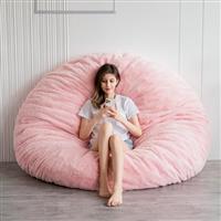 MAXYOYO Bean Bag Bed - Convertible Folds from Bean Bag Chair to Bed - Large Sofa with Plush Cover and Fluffy Filling Included for Adult, Guest (Gray, 180x180)