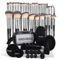 MAANGE Makeup Brush Set 49 Pcs Makeup Tool Set Premium Synthetic Foundation Powder Concealers Eye shadows Blush Makeup Brushes