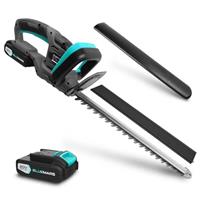 BlueMars 20V Cordless Hedge Trimmer & Cutter Electric Hedge Trimmer for Hedges, Shrubbery, Bushes