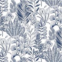 Fiula Self Adhesive Wallpaper Leaves Peel and Stick Wallpaper Botanical Floral Vinyl Wrap for Furniture Removable Waterproof Sticky Back Wallpaper for Cabinet Wall Bedroom