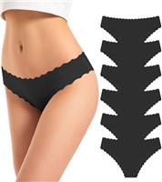 TANSTC Seamless Knickers for Women - No VPL Invisible Panties (Pack of 6) Breathable,Ultra-Soft & Stretch for All-Day Comfort