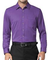 DEMEANOR Mens Dress Shirts Long Sleeve Mens Dress Shirts Slim fit Mens Casual Shirts Formal Dress Shirts for Men with Pocket