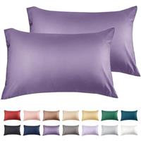Warmstar Red Cotton Pillow Cases 2 Pack, 600 Thread Count So