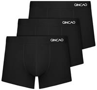 QINCAO 3-Pack Men's Boxer Shorts, Tagless Comfort for Men