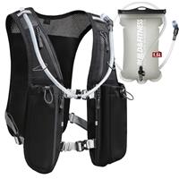 Running Hydration Vest for Women and Men. Reflective, 8 Pocket, Quick dry, Water-Resistant, Breathable, Adjustable Backpack for Runs, Hiking, Cycling, Trails, Marathons