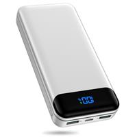 Enerwow Power Bank-27000mAh Fast Charging Portable Charger, Powerbank with USB C Input/Output, Large Capacity Mobile Phone Battery Pack with LED Display Compatible with iPhone, Huawei