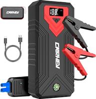CARHEV Jump Starter Power Pack, 4000A Car Battery Booster Jump Starter(up to 8.0L Gas and 8.0L Diesel Engine), 12V Portable Car starter power pack with LED Flashlight and USB QC 3.0