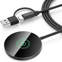 Magnetic Wireless Charger Pad Compatible with Mag Safe Charger/iPhone 15 14 13 12 (Pro/Max/Plus/Mini) / Mag Safe Case,AirPod3/2/Pro 2, Magnet Wireless Charging Pad with Dual Charging Ports