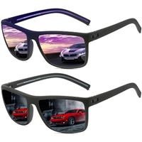 Perfectmiaoxuan Sunglasses Mens Womens Polarised Lens UV400 Protection Lightweight Square Frame Vintage Style Sun glasses For Fishing Driving Hiking