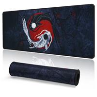 EFISH Gaming Mouse Mat Large Mouse Pad Desk Pad (31.5" x 11.8") Washable Laptop Desk Mat, Japanese Soft Keyboard Mice Mat, Non-Slip Rubber Base Desk Mat for Macbook