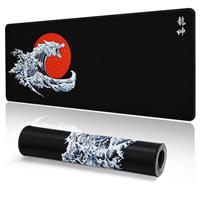 EFISH Gaming Mouse Mat Large Mouse Pad Desk Pad (31.5" x 11.8") Washable Laptop Desk Mat, Japanese Soft Keyboard Mice Mat, Non-Slip Rubber Base Desk Mat for Macbook