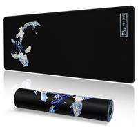 EFISH Gaming Mouse Mat Large Mouse Pad Desk Pad (31.5" x 11.8") Washable Laptop Desk Mat, Japanese Soft Keyboard Mice Mat, Non-Slip Rubber Base Desk Mat for Macbook