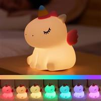 AGEK Cute Silicone Nursery Nightlight for Room Decor, Cute Gifts Stuff for Boys Girls Baby Children