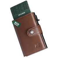 MYSHION Card Holder Mens Wallets with Coin Pocket, RFID Blocking Microfibre Leather Wallet, Pop Up Card Wallet Slim for 10 Cards