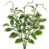 Hollyone 27'' Artificial Leave Stems for Home Decor, 3PCS Fa