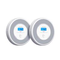 X-Sense Wi-Fi Combination Smoke and Carbon Monoxide Alarm with English Voice Alerts, Smart Smoke Alarm for Home with Replaceable Battery, XP0A-iR, 2-Pack