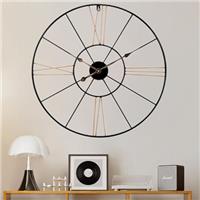 Vintage Large Wall Clocks Round Metal Silent Non Ticking Bat