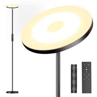 LED Uplighter Floor Lamp 36W, 3000LM Super Bright Floor Lamp, Dimmable Brightness and 4 Color Temperatures, Remote & Touch Control for Living Room Bedroom Office