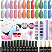 PHOENIXY Gel Nail Polish Set with 36W U V/LED Nail Lamp