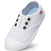 Unisex Kids Canvas Shoes Toddlers Sneakers Breathable Slip-on Trainers Pumps Plimsoles for Boy and Girls
