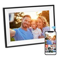 Hesmor Frameo Digital Photo Frame WiFi, Digital Picture Frame Touchscreen Auto-Rotat Electronic Photo Frame Share Photos Videos Anywhere