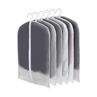 CNMTCCO Transparent Dustproof Suit Covers Set of 6, 60 x 100 cm Dustproof Rain Resistant Suitable for Storage and Protection of Dresses Jackets and Evening Shirts