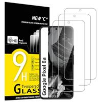 NEW'C 3 Pack Designed for Google Pixel 6 Screen Protector Tempered Glass,Case Friendly Scratch-proof, Bubble Free, Ultra Resistant