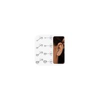JeweBella 15 Pairs Flat Back Earrings for Women Surgical Ste
