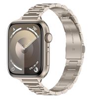 Tasikar Thin Metal Band Compatible with Apple Watch Band 49mm 46mm 45mm 44mm 42mm 41mm 40mm 38mm Women Stainless Steel Replacement Strap Compatible with iWatch Ultra SE Series 10 9 8 7 6 5 4 3 2 1