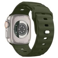 MoKo Ocean Band Compatible with Apple Watch Ultra 2 Band 49mm 45mm 44mm 42mm for Men Women,Outdoor Silicone Replacement Strap Sport Wrist band for iWatch Series 9 8 7 6 5 4 3 SE Ultra 2 1