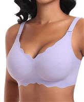 Cavotor Non Wired Bras for Women Seamless Support Wireless Bra for Large Breasts Comfort Soft Bras Ladies T Shirt Bralettes with Extra Extender