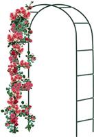 Metal Garden Arch for Climbing Plants Support Steel Frame Garden Arches Outdoor Decoration and Archway Dcor Roses and Vegetables - Large Size 2.4M