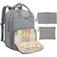Baby Changing Bag Backpack with Portable Changing Mat Waterproof Nappy Bag Multifunction Baby Diaper Bags Large Rucksack Bag for Mom & Dad