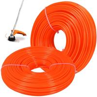 tenn well 2.0mm Nylon Strimmer Wire, 2.4mm 328 Feet 100M Round Strimmer Line Strong Trimmer Cord for Garden Strimmer Grass Trimmers Electric