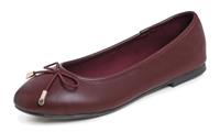 Feversole Women's Round Toe Cute Bow Trim Ballet Flats Dolly
