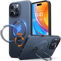 TORRAS for iPhone SE 4 Case 2025 with Magsafe, 360 Spin Magnetic Kickstand, 12FT Military Shockproof, Slim Thin but Sturdy, Velvety Touch Protective for iPhone SE 4 Case Cover