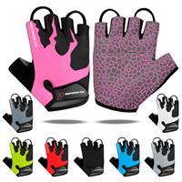 WESTWOOD FOX Cycling Gloves Half Finger Unisex Padded Grips Palm Bicycle Summer Riding MTB Bike Gloves for Men Women Non-Slip Fingerless Short Mountain Bike Ride Sports Hiking Mitts Climbing Gym