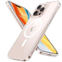 TORRAS Magnetic Guardian for Max Case[Shockproof Beyond 12FT Military][Compatible with MagSafe& Fast Charging], Slim Translucent Protective Phone Case