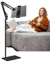 iPad Tablet Floor Stand, Overhead Phone Mount - Adjustable A