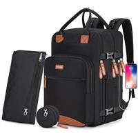 BAGPARKK Diaper Bag Backpack,Waterproof Diaper Bags with USB Charging Port, Multifunction Anti-Theft Travel Backpack