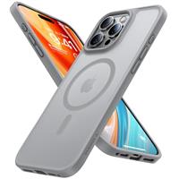 TORRAS Magnetic Guardian for Max Case[Shockproof Beyond 12FT Military][Compatible with MagSafe& Fast Charging], Slim Translucent Protective Phone Case