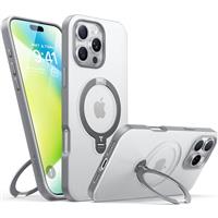 TORRAS for iPhone SE 4 Case 2025 with Magsafe, 360 Spin Magnetic Kickstand, 12FT Military Shockproof, Slim Thin but Sturdy, Velvety Touch Protective for iPhone SE 4 Case Cover