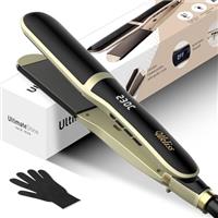 UKLISS Portable Mini Hair Straightener, Travel Small Straighteners Suitable for Short Hair, Bangs and Beards, 2 in 1 200, Mini HaarglTter Mit Schneller Aufheizung, Keramikplatten