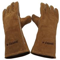 Reboot Extreme Heat 16" Fire Resistant Leather Gloves,932 Leather Fire Gloves for Tig/Mig Welding/Wood Stove Oven BBQ Grill Pot Holder Barking Animal Handling,Free Size for Men Women