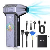 Compressed Air Duster - 150000RPM Electric Air Duster for Cleaning Keyboard&PC 3 Gears Adjustable Rechargeable Cordless Jet Dry Blower Air Blower for Car and Home