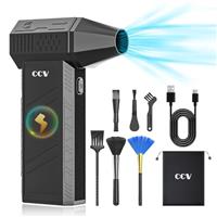 Compressed Air Duster - 150000RPM Electric Air Duster for Cleaning Keyboard&PC 3 Gears Adjustable Rechargeable Cordless Jet Dry Blower Air Blower for Car and Home