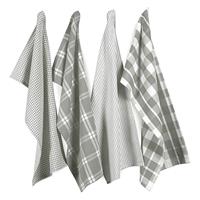 LANE LINEN 100% Cotton Kitchen Dish Cloths, Ultra Soft Absorbent Quick Drying Dish Towels, Multiweave Wash Cloths Dish Towel Sets