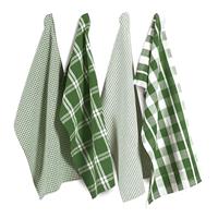 LANE LINEN 100% Cotton Kitchen Dish Cloths, Ultra Soft Absorbent Quick Drying Dish Towels, Multiweave Wash Cloths Dish Towel Sets